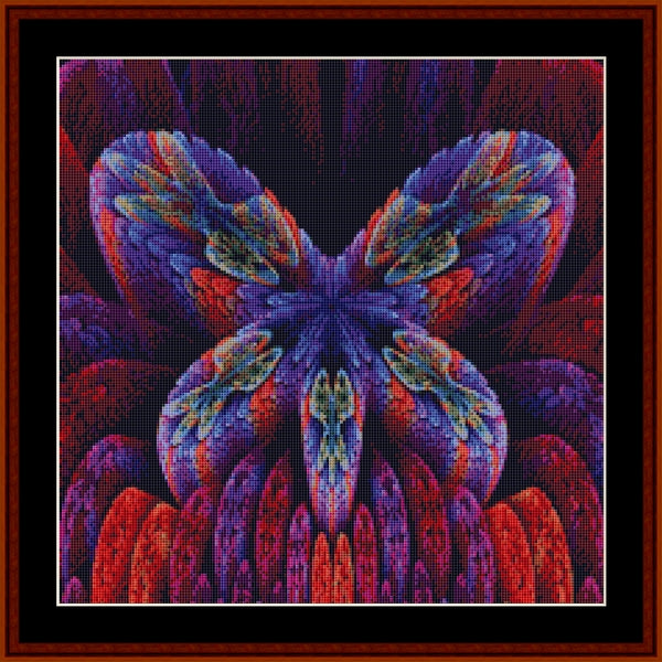 Colorful butterfly Counted Cross Stitch Pattern by Cross Stitch Collectibles