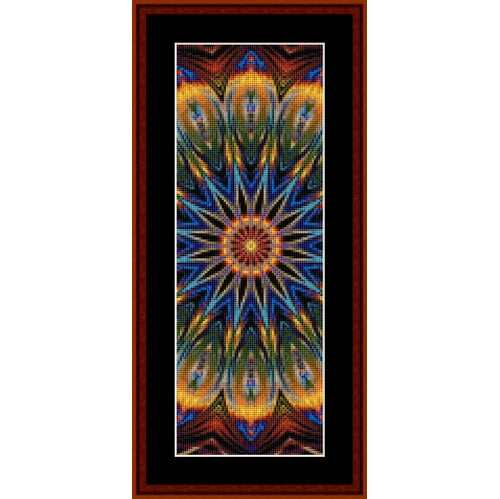 Colorful abstract Counted Cross Stitch Pattern by Cross Stitch Collectibles