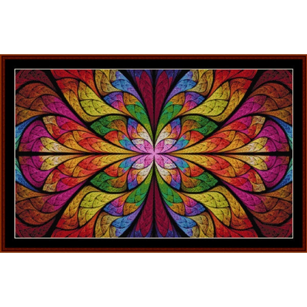 Colorful mandala Counted Cross Stitch Pattern by Cross Stitch Collectibles