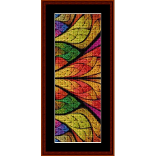 Colorful stained glass Counted Cross Stitch Pattern by Cross Stitch Collectibles