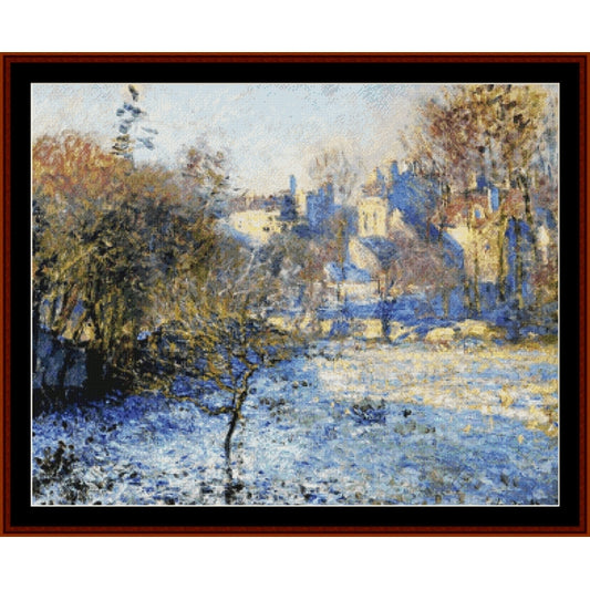 Counted Cross Stitch Pattern: Frost by Claude Monet - Cross Stitch Collectibles