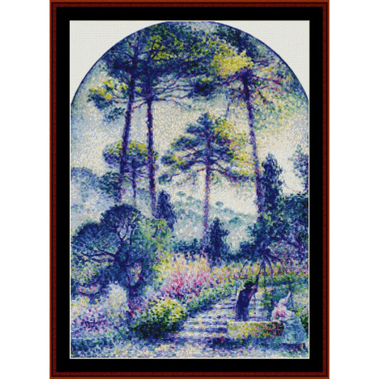 Counted Cross Stitch Pattern by Cross Stitch Collectibles -  landscape with trees and a path