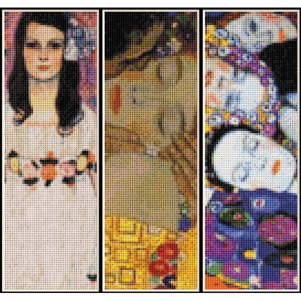 Counted Cross Stitch Pattern by Cross Stitch Collectibles - Gustav Klimt Bookmark Collection