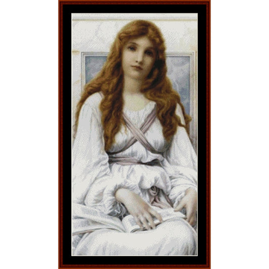Counted Cross Stitch Pattern: La Pensierosa II by Henry Ryland by Cross Stitch Collectibles