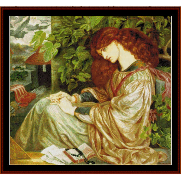 Counted Cross Stitch Pattern: La Pie de Tolomei by Dante Gabriel Rosetti by Cross Stitch Collectibles