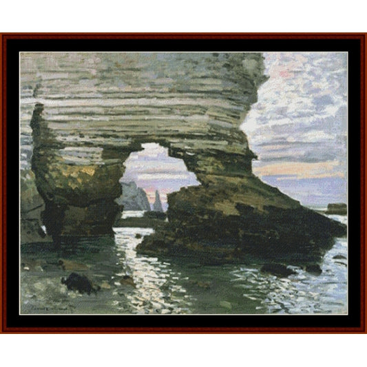 Counted Cross Stitch Pattern: La Porte D’Amont Etretat by Claude Monet by Cross Stitch Collectibles