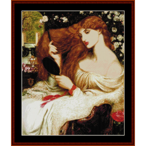 Counted Cross Stitch Pattern: Lady Lilith (Small) by D.G. Rosetti by Cross Stitch Collectibles