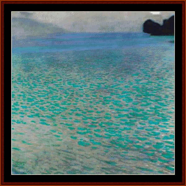 Counted Cross Stitch Pattern: Lake Attersee by Gustav Klimt by Cross Stitch Collectibles