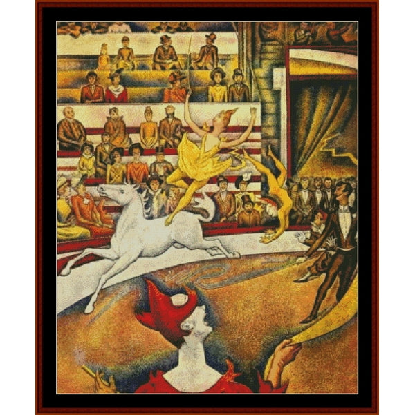 Counted Cross Stitch Pattern: Le Cirque by Georges Seurat - Cross Stitch Collectibles
