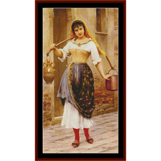 Counted Cross Stitch Pattern: Le Travail by Eugene de Blass