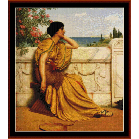 Counted Cross Stitch Pattern: Leisure Hours by J.W. Godward – Cross Stitch Collectibles