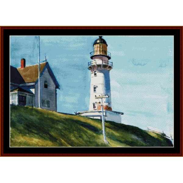 Counted Cross Stitch Pattern: Lighthouse by Edward Hopper – Cross Stitch Collectibles