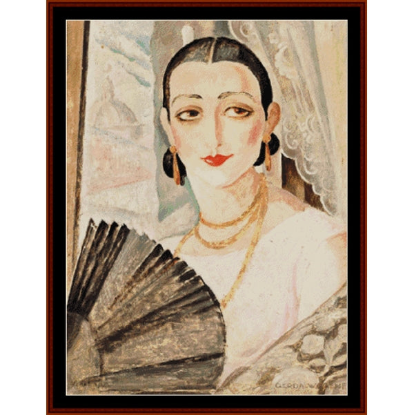 Counted Cross Stitch Pattern: Lili Elbe IV by Gerda Wegener – Cross Stitch Collectibles