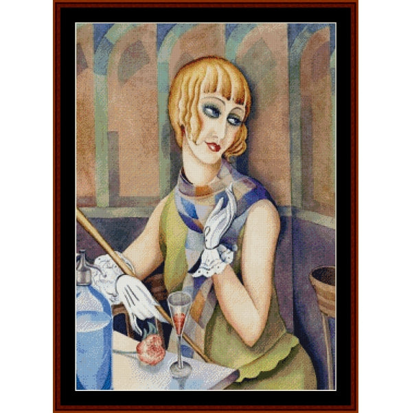 Counted Cross Stitch Pattern: Lili Elbe by Gerda Wegener – Cross Stitch Collectibles