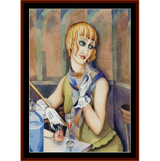 Counted Cross Stitch Pattern: Lili Elbe by Gerda Wegener – Cross Stitch Collectibles