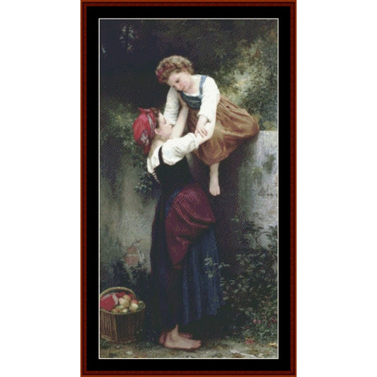 Counted Cross Stitch Pattern: Little Thieves by William Bouguereau – Cross Stitch Collectibles