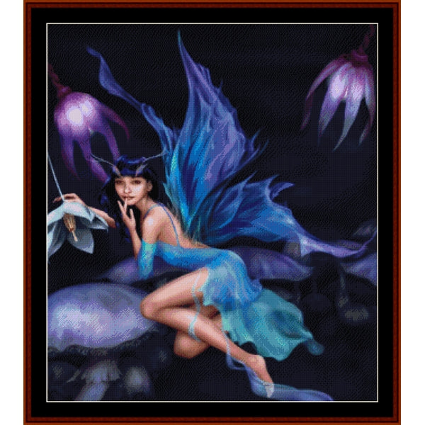Counted Cross Stitch Pattern: Lotus Fairy, Fantasy – Cross Stitch Collectibles
