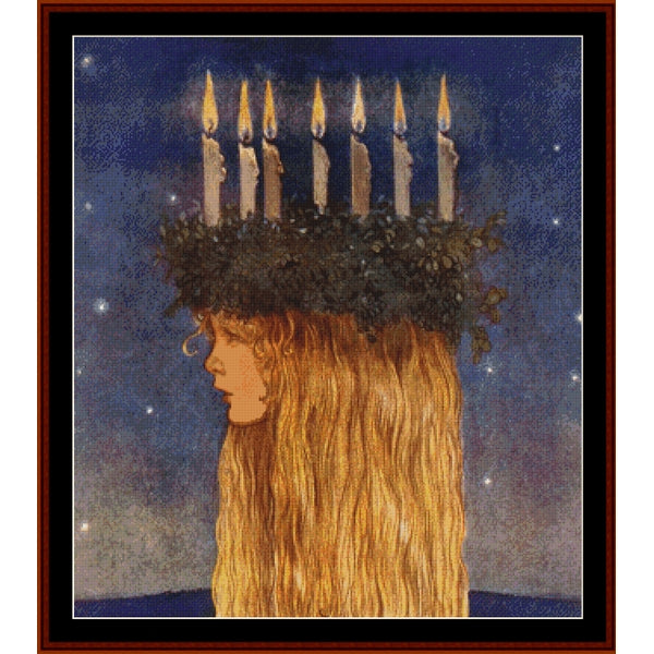 Counted Cross Stitch Pattern: Lucia by John Bauer – Cross Stitch Collectibles