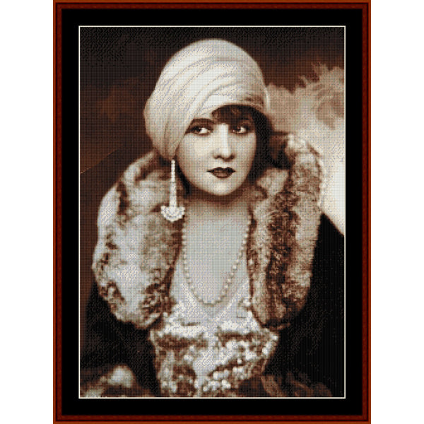 Counted Cross Stitch Pattern: Lucy Dorain, Vintage Portrait – Cross Stitch Collectibles