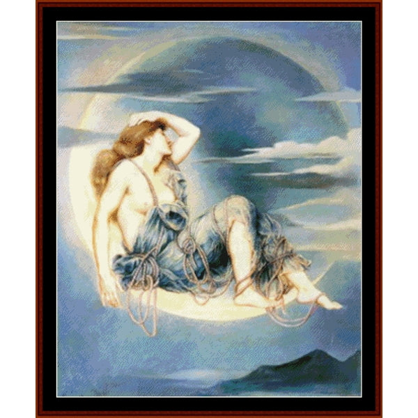 Counted Cross Stitch Pattern: Luna by Evelyn D. Morgan – Cross Stitch Collectibles