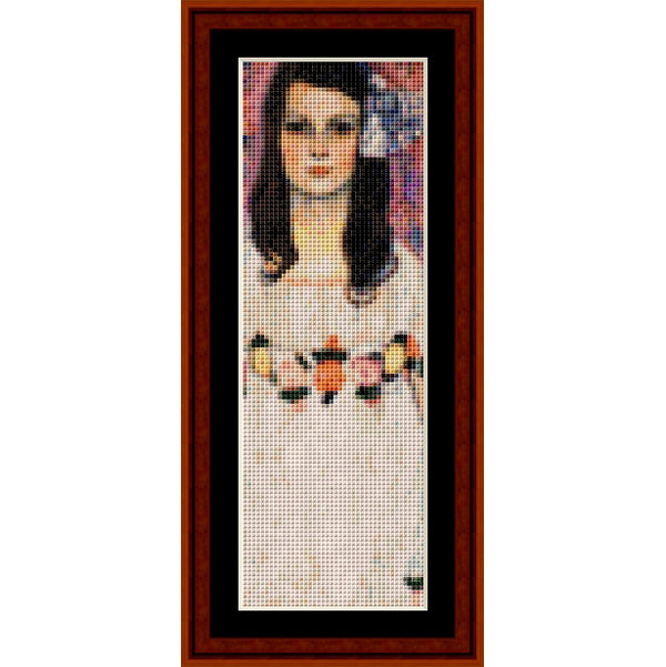 Counted Cross Stitch Pattern: Mada Primavesi by Gustav Klimt Bookmark – Cross Stitch Collectibles