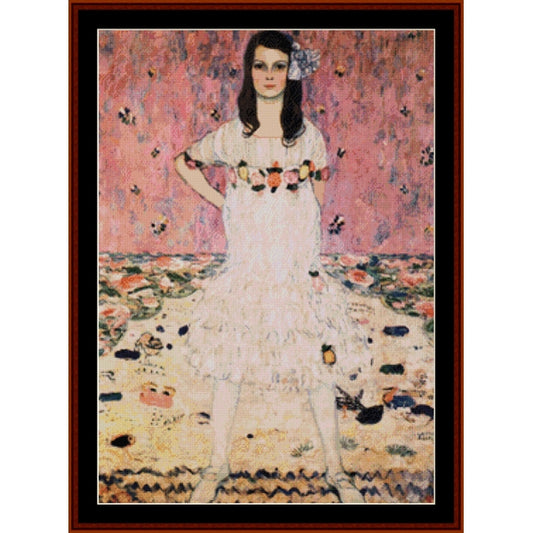 Counted Cross Stitch Pattern: Mada Primavesi by Gustav Klimt – Cross Stitch Collectibles