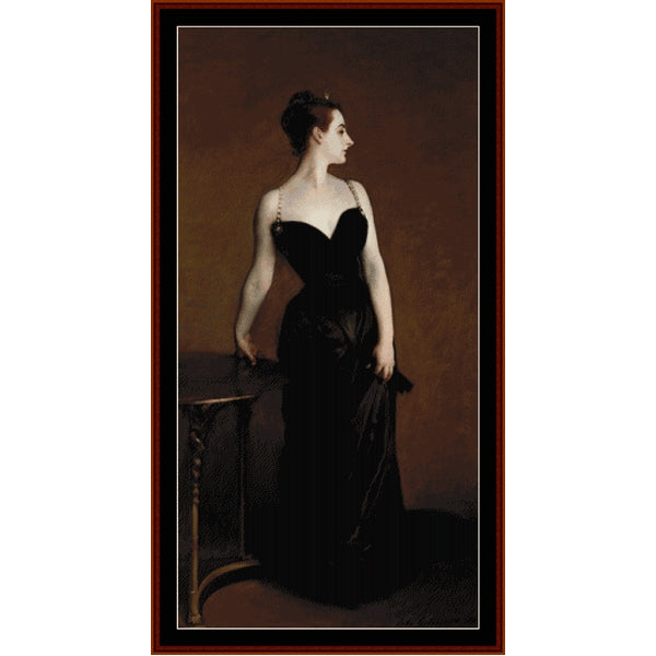 Counted Cross Stitch Pattern: Madame X  by J.S. Sargent – Cross Stitch Collectibles