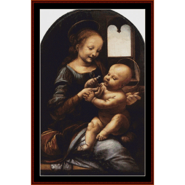 Counted Cross Stitch Pattern: Madonna Bennois by Leonardo da Vinci – Cross Stitch Collectibles