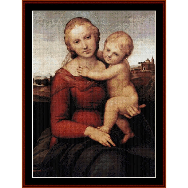 Counted Cross Stitch Pattern: Madonna and Child by Raphael – Cross Stitch Collectibles