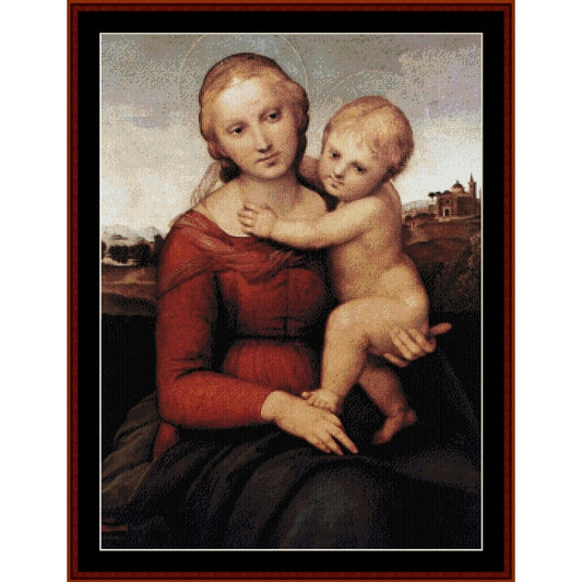 Counted Cross Stitch Pattern: Madonna and Child by Raphael – Cross Stitch Collectibles