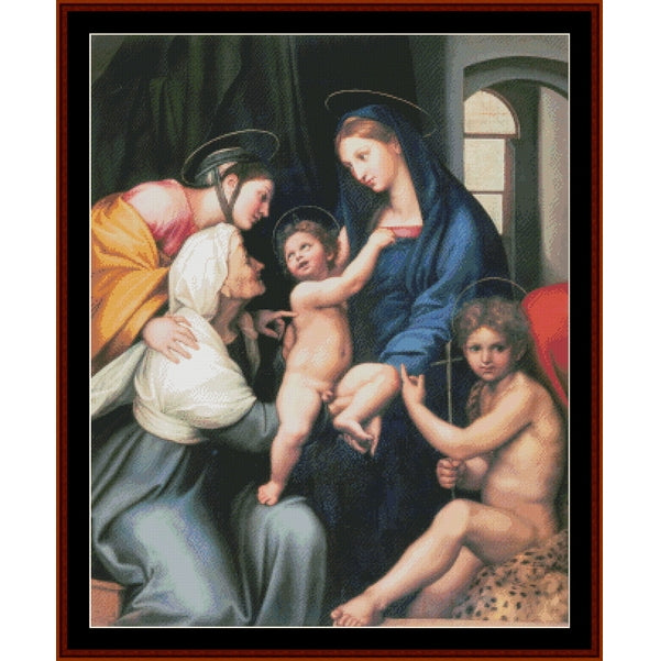 Counted Cross Stitch Pattern: Madonna dell Impanata by Raphael – Cross Stitch Collectibles
