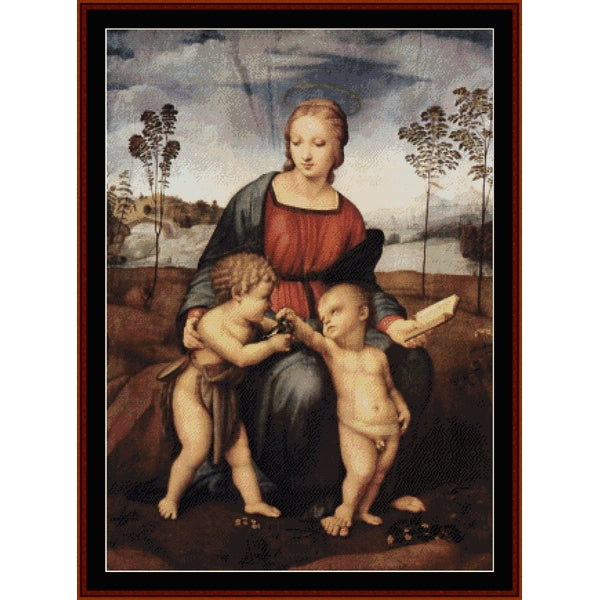 Counted Cross Stitch Pattern: Madonna of the Goldfinch by Raphael – Cross Stitch Collectibles