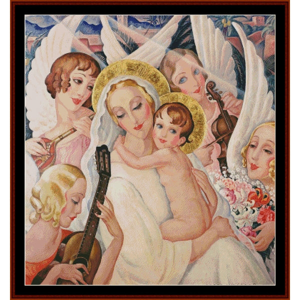 Counted Cross Stitch Pattern: Madonna with Child by Gerda Wegener – Cross Stitch Collectibles