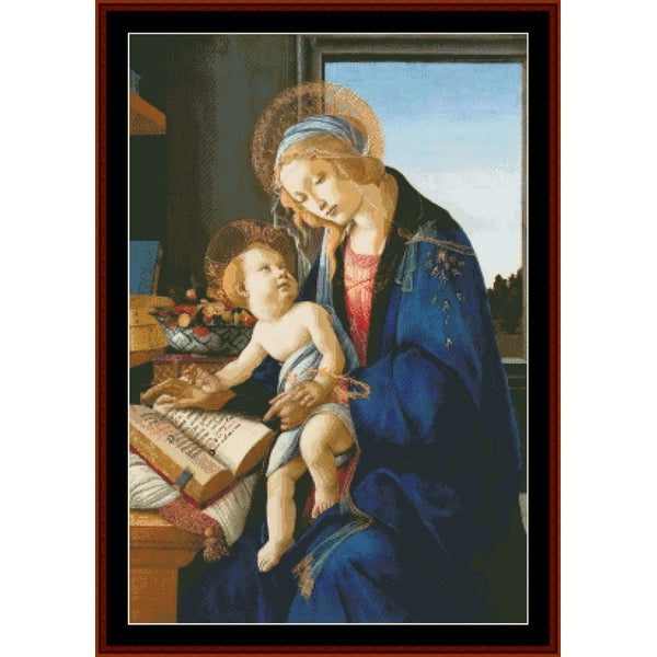 Counted Cross Stitch Pattern: Madonna with Child by Sandro Botticelli – Cross Stitch Collectibles