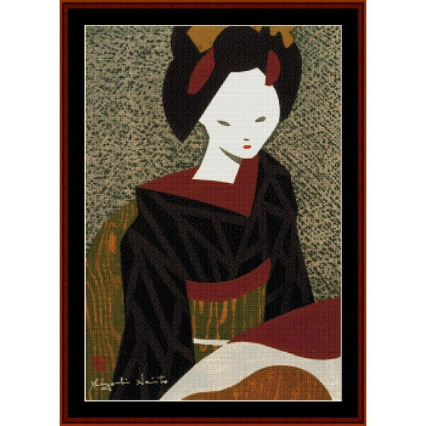 Counted Cross Stitch Pattern: Maiko Kyoto, Asian Art – Cross Stitch Collectibles