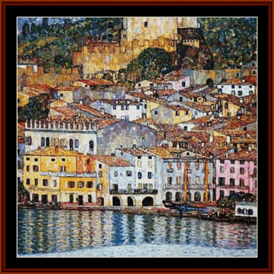 Counted Cross Stitch Pattern: Malcesine am Gardasee by Gustav Klimt – Cross Stitch Collectibles
