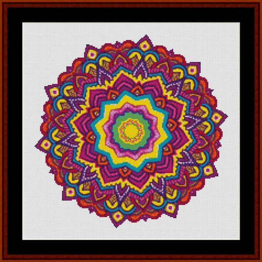 Counted Cross Stitch Pattern: Mandala 104 – Cross Stitch Collectibles