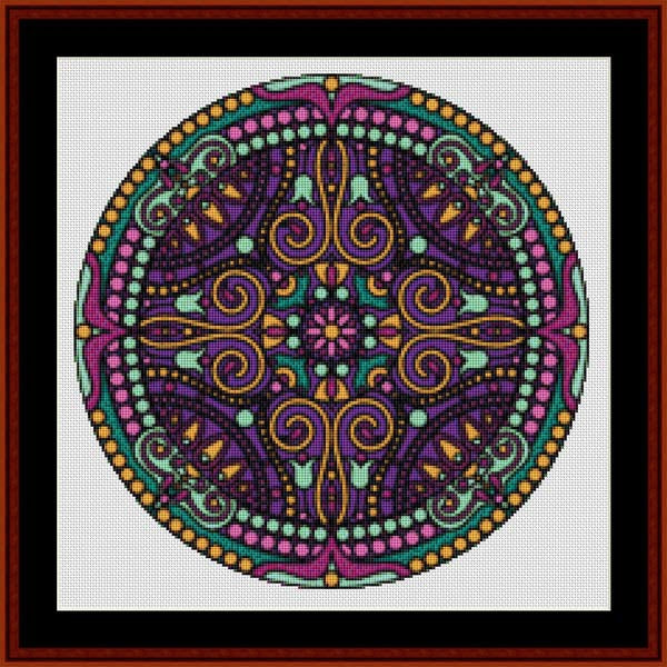 Counted Cross Stitch Pattern: Mandala 105 – Cross Stitch Collectibles