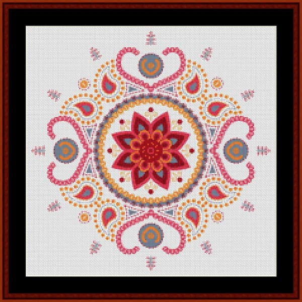 Counted Cross Stitch Pattern: Mandala 106 – Cross Stitch Collectibles