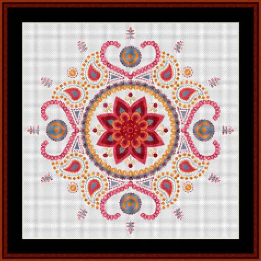 Counted Cross Stitch Pattern: Mandala 106 – Cross Stitch Collectibles