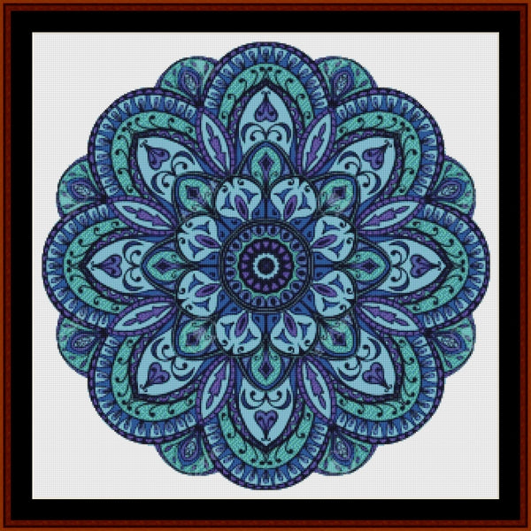 Counted Cross Stitch Pattern: Mandala 10 - Large – Cross Stitch Collectibles