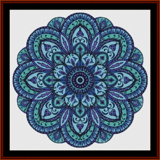 Counted Cross Stitch Pattern: Mandala 10 - Large – Cross Stitch Collectibles