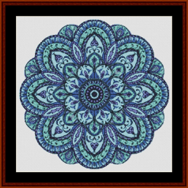 Counted Cross Stitch Pattern: Mandala 10 - Small – Cross Stitch Collectibles