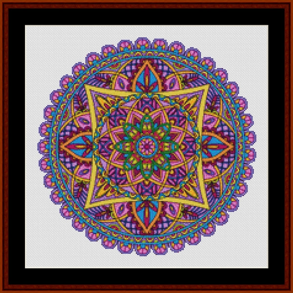 Counted Cross Stitch Pattern: Mandala 112 - Cross Stitch Collectibles