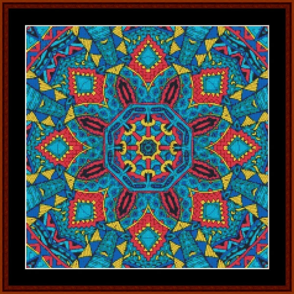 Counted Cross Stitch Pattern: Mandala 117 -  Cross Stitch Collectibles