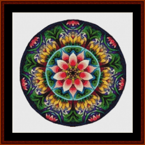 Counted Cross Stitch Pattern: Mandala 11 - Cross Stitch Collectibles