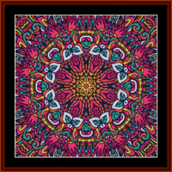 Counted Cross Stitch Pattern: Mandala 120 - Cross Stitch Collectibles