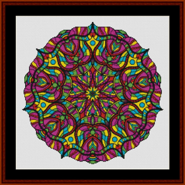 Counted Cross Stitch Pattern: Mandala 123 - Cross Stitch Collectibles