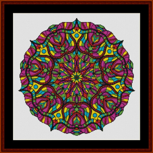 Counted Cross Stitch Pattern: Mandala 123 - Cross Stitch Collectibles