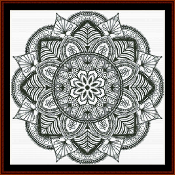 Counted Cross Stitch Pattern: Mandala 127 -  Cross Stitch Collectibles